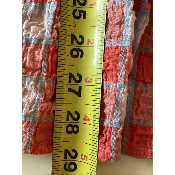 Pilcro and The Letter Press By Anthropologie Gingham Neve Top Sz M - Picture 7 of 8